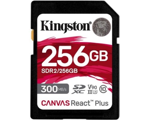 SecureDigital 256GB Kingston SDR2/256GB Canvas React Plus w/o adapter Class10