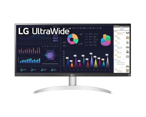 LCD LG 29 29WQ600-W UltraWide серебристый IPS 2560x1080 100Hz 1ms 21:9 250cd 178/178 HDMI DisplayPort USB M/M 29wq600-w.aruz