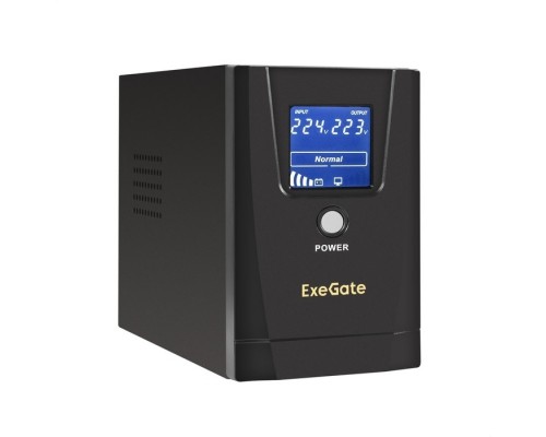 Exegate EX294609RUS ExeGate Power Smart ULB-500.LCD.AVR.4C13 &lt;500VA/300W, LCD, AVR, 4*C13, металлический корпус, Black&gt;