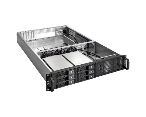Exegate EX294284RUS Серверная платформа ExeGate Pro 2U660-HS06 &lt;RM 19, высота 2U, глубина 660, Redundant БП 2x800W, 6xHotSwap, USB&gt;