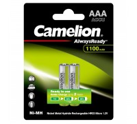 Camelion AAA-1100mAh Ni-Mh BL-2 (NH-AAA1100BP2, аккумулятор,1.2В) (2 шт. в уп-ке)