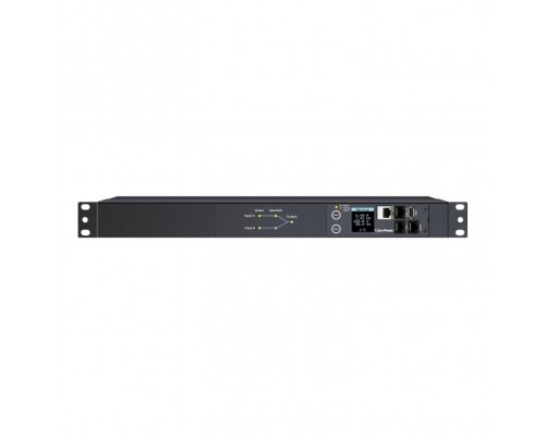 CyberPower PDU44005 ATS 1U type, 16Amp,SNMP, plug IEC 320 C20, (8) IEC 320 C13 (2) IEC 320 C19 (PDU20SWHVIEC10ATNET)