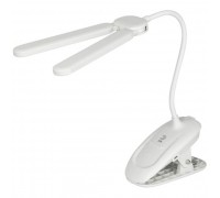 ЭРА Б0057207 Настольный светильник NLED-512-6W-W светодиодный аккумуляторный на прищепке белый