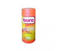 Туба с чистящими салфетками BURO BU-Tsurface, для поверхностей, 100шт. 817441