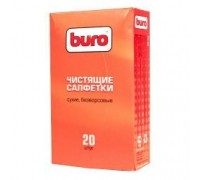 Сухие чистящие салфетки BURO BU-Udry, безворсовые, 20шт. 817443