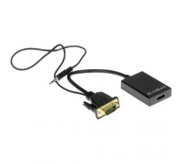 Cablexpert A-VGA-HDMI-01 Адаптер VGA (M) + аудио-&gt; HDMI (F), 0.15 м, питание от USB