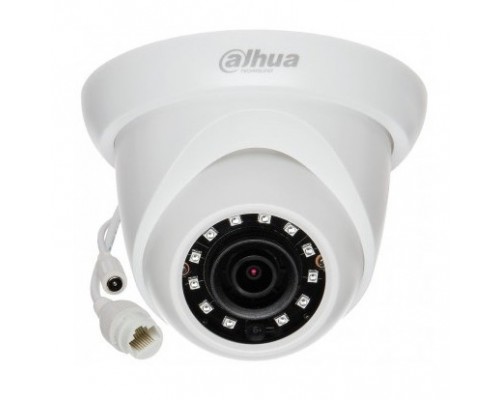 DAHUA DH-IPC-HDW1230SP-0280B-S5 Уличная турельная IP-видеокамера 2Мп, 1/2.8” CMOS, объектив 2.8мм, ИК-подсветка до 30м, корпус: металл, пластик