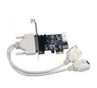 Controller ST-Lab, PCI-E x1, CP-140, 2 ext (COM9M), fan out cable, Ret