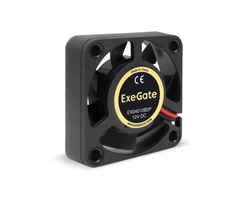 Exegate EX295218RUS Вентилятор 12В DC ExeGate EX04010B2P (40x40x10 мм, 2-Ball (двойной шарикоподшипник), 2pin, 5500RPM, 26dBA)