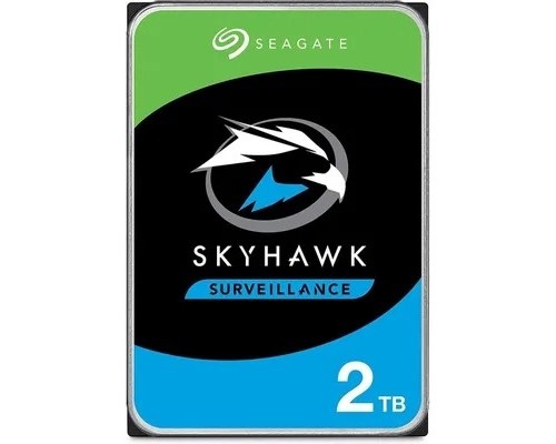 2TB Seagate Skyhawk (ST2000VX017) Serial ATA III, 5400 rpm, 256mb, для видеонаблюдения