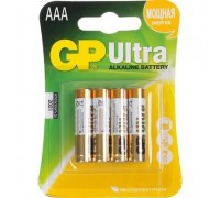 Алкалиновые батарейки GP Ultra Alkaline 24А AАA - 4 шт. на блистере