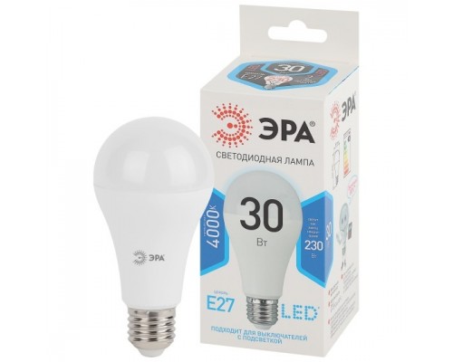 ЭРА Б0048016 Лампочка светодиодная STD LED A65-30W-840-E27 E27 / Е27 30Вт груша нейтральный белый свет