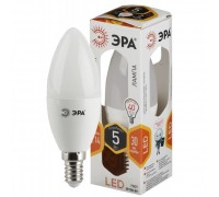 ЭРА Б0018871 Лампочка светодиодная STD LED B35-5W-827-E14 E14 / Е14 5Вт свеча теплый белый свет