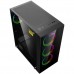 Gamemax Draco XD ATX case, black, w/o PSU, w/1xUSB3.0+1xUSB2.0, w/3x12cm ARGB GMX-FN12-DBB front fans, w/1x12cm ARGB GMX-FN12-DBB rear fan