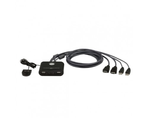/ 2-Port USB FHD HDMI Cable KVM Switch (CS22HF/CS22HF-AT)