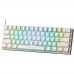 Redragon Беспроводная клавиатура Draconic RU,RGB, bluetooth 5.0, White 77810