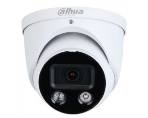 DAHUA DH-IPC-HDW3849HP-AS-PV-0280B-S4 Уличная турельная IP-видеокамера TiOC с ИИ и активным сдерживанием 8Мп, 1/2.8” CMOS, объектив 2.8мм, видеоаналитика, ИК 30м, LED 30м, IP67, корпус: металл