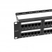 Rexant (02-0032) Панель коммутационная с кабельными органайзерами 19, 2U, 48 портов, UTP, RJ-45, CAT 5e REXANT PRO