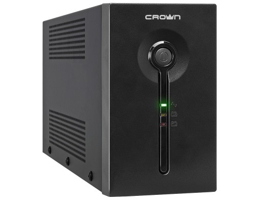 CROWN CMU-SP650EURO 650VA390W, корпус металл, 1x12V/7AH, розетки 3*EURO, AVR 140-290V, съёмный кабель питания 1.8 м, порт RJ11/45, порт USB, LED- CM000001861