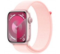 Apple Watch Series 9 GPS 41mm Pink Aluminium Case with Light Pink Sport Loop MR953ZP/A