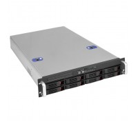 Exegate EX294563RUS Серверная платформа ExeGate Pro 2U660-HS08 &lt;RM 19, высота 2U, глубина 660, Redundant БП 2x1000W, 8xHotSwap, USB&gt;