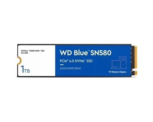 WD SSD Blue SN580 NVMe, 1000GB, M.2(22x80mm), NVMe, PCIe 3.0 x4, 3D TLC, WDS100T3B0E