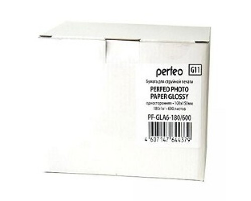 Perfeo PF-GLA6-180/600 Бумага Perfeo глянцевая 600л, 10х15 180 г/м2 (G11) 1/600